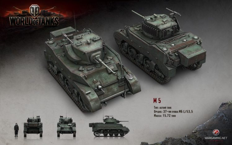 World of Tanks, Tank, Wargaming, M5 Stuart HD Wallpaper Desktop Background