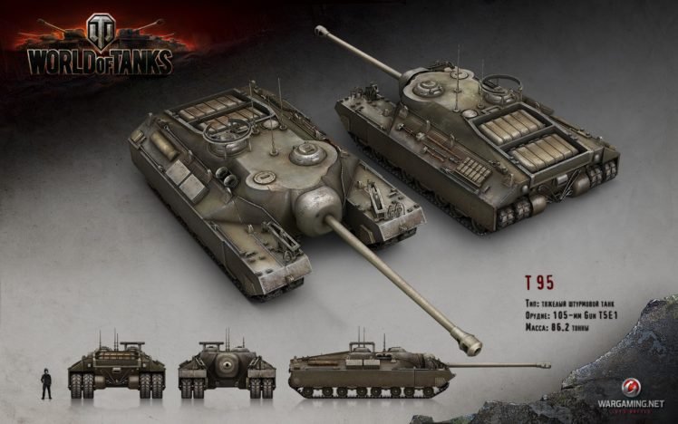 World of Tanks, Tank, Wargaming, T95 HD Wallpaper Desktop Background