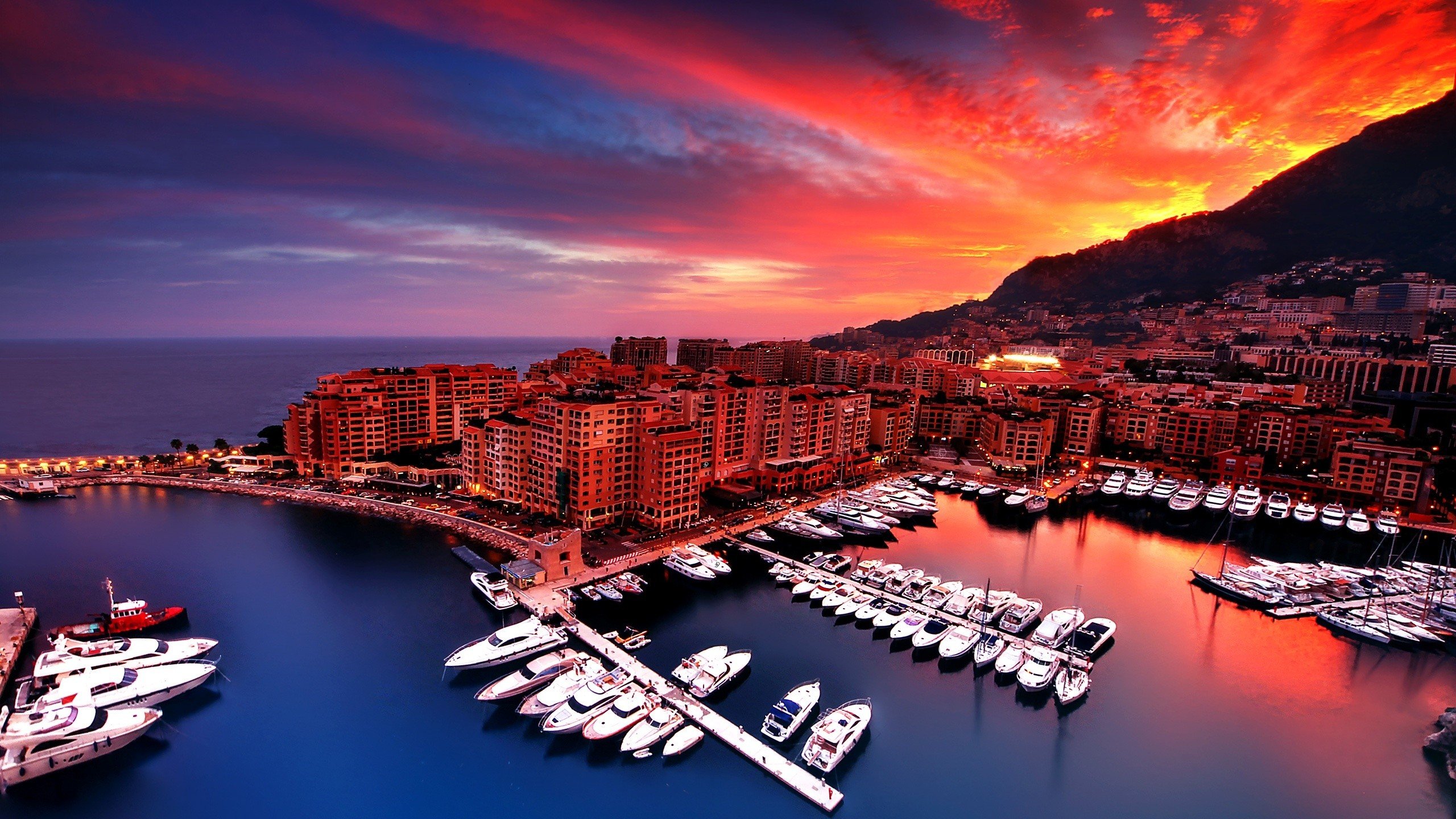 cityscape, Monaco Wallpaper