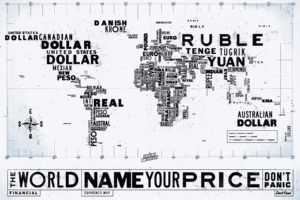 world map, Currency
