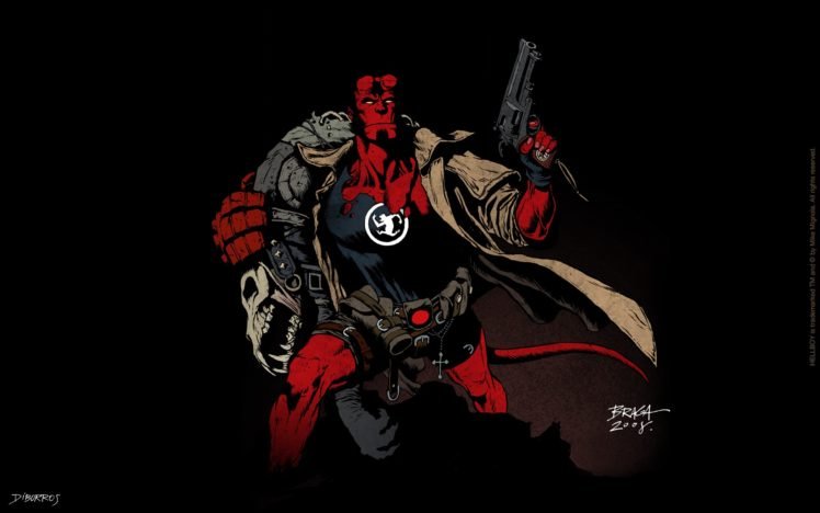 Hellboy, Comic art HD Wallpaper Desktop Background