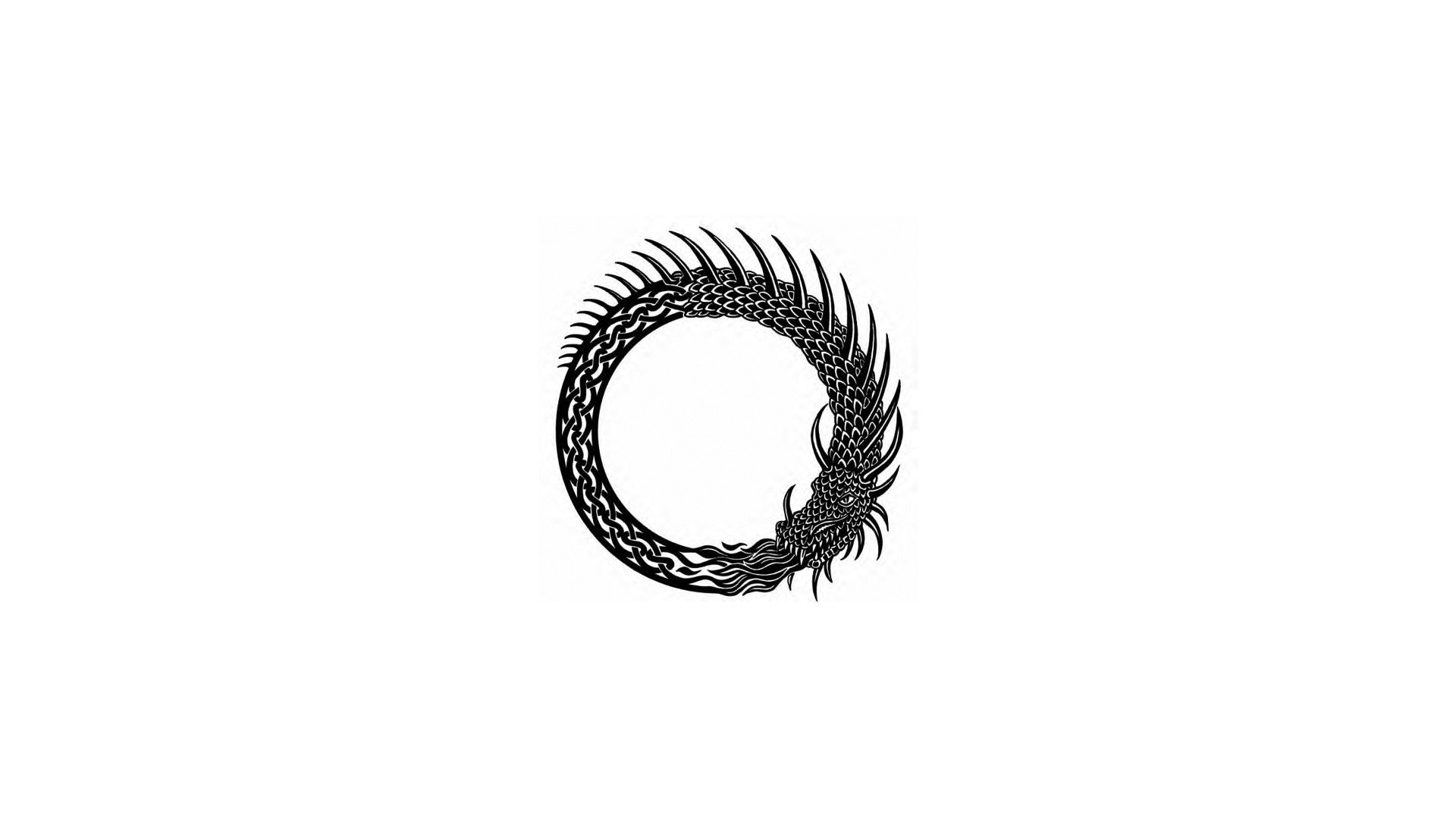 ouroboros, Simple background Wallpaper