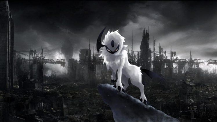 Pokemon, Absol, Apocalyptic, Ruin HD Wallpaper Desktop Background