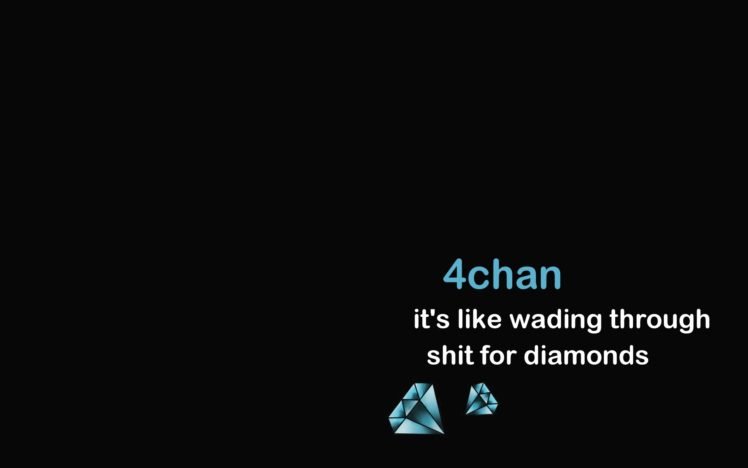 4chan, Diamonds HD Wallpaper Desktop Background