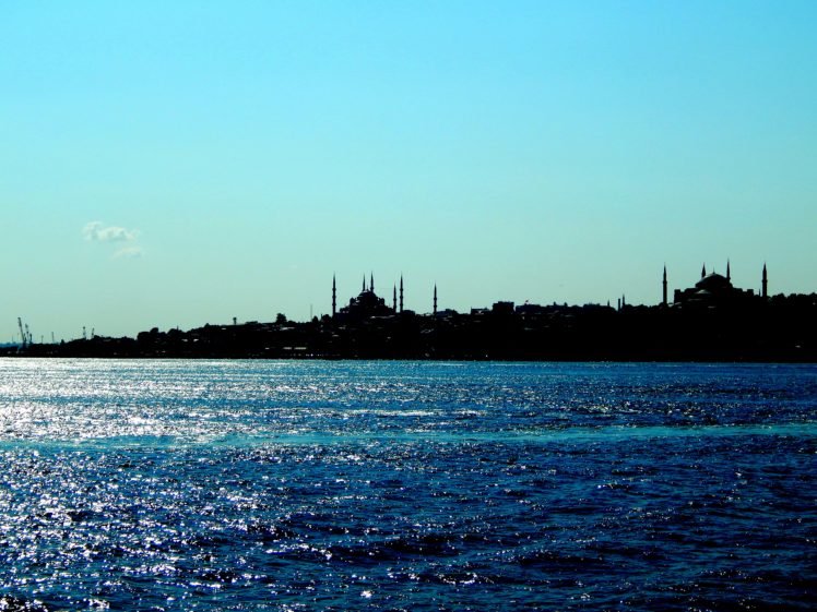 Istanbul, Mosques, Turkey, Blue, Bosphorus, Ottoman Empire, Hagia Sophia, Sultan Ahmed Mosque HD Wallpaper Desktop Background