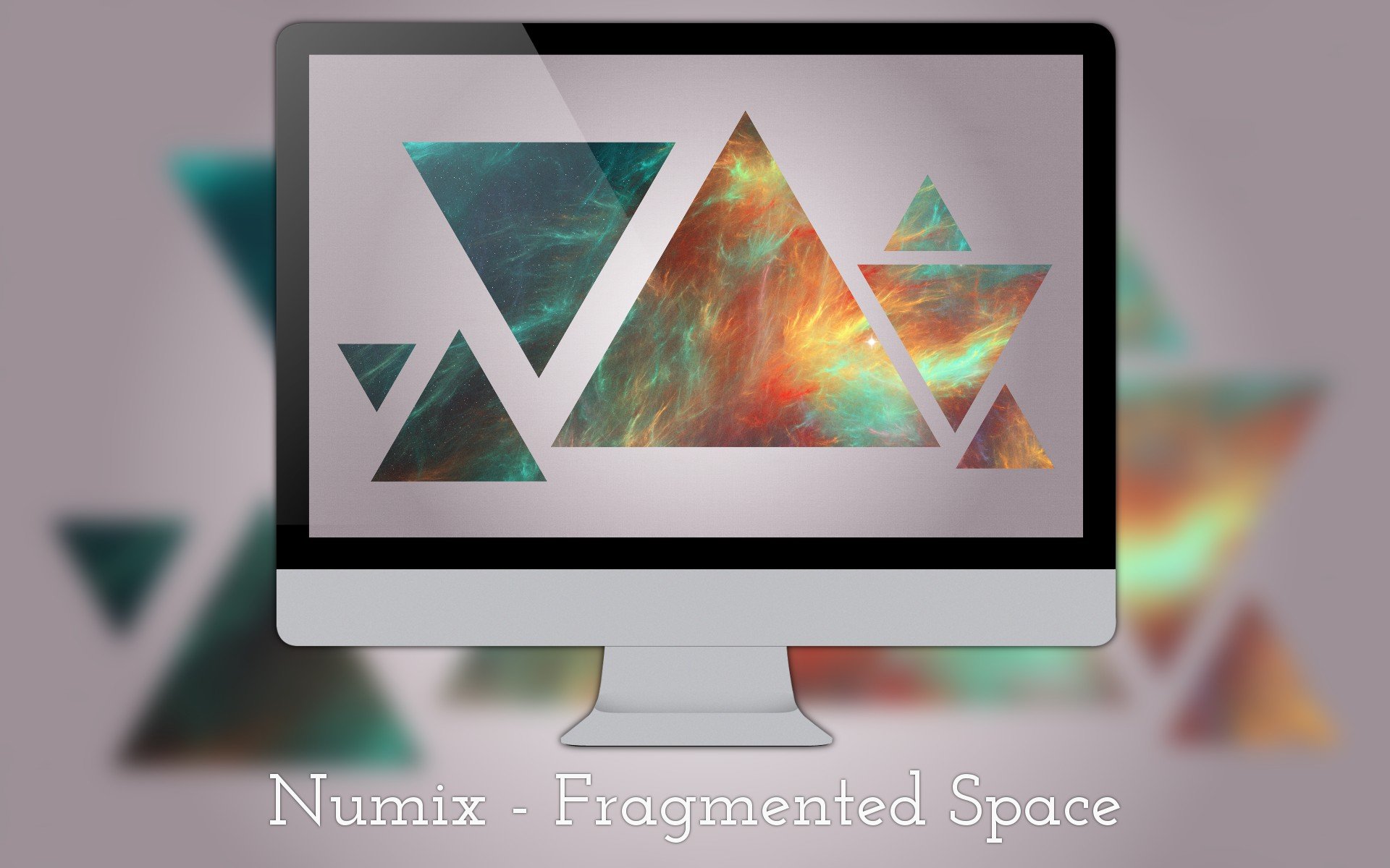 nebula, Numix, Blurred Wallpaper