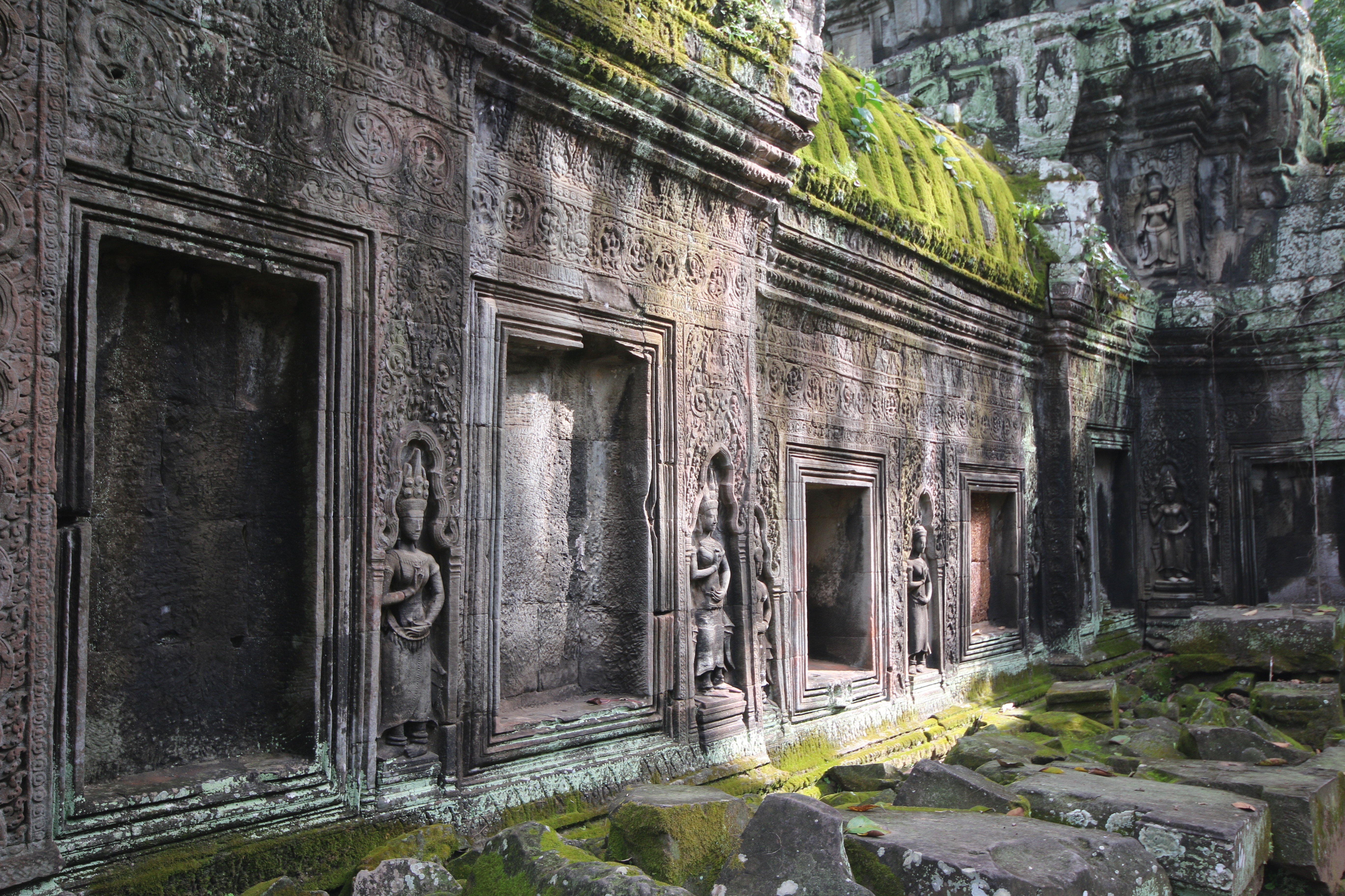 Siem Reap, Angkor Wat, Hinduism, Lights, Statue, Gray, Green, Ancient Wallpaper