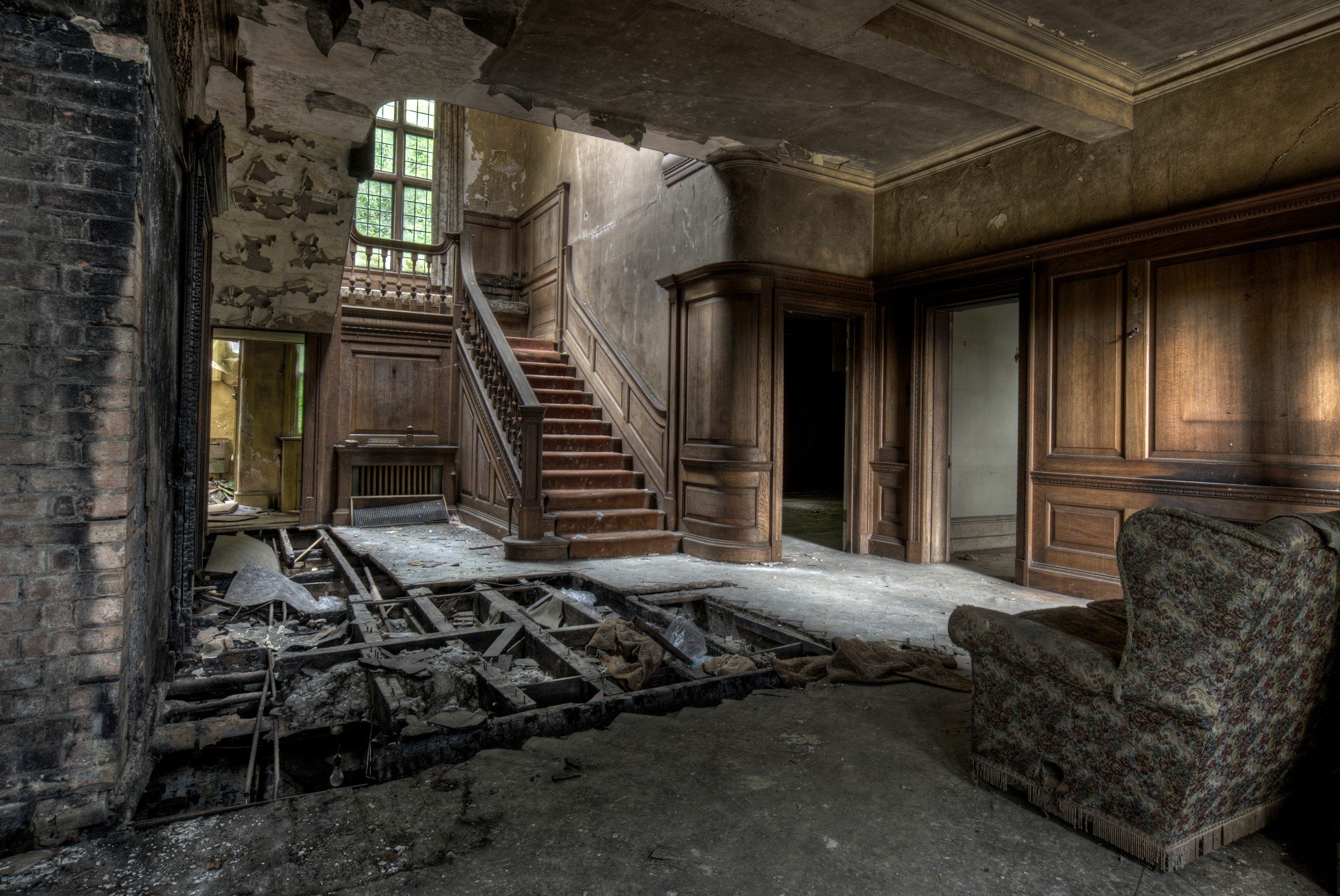 ruin, Interiors, Building, Abandoned Wallpaper