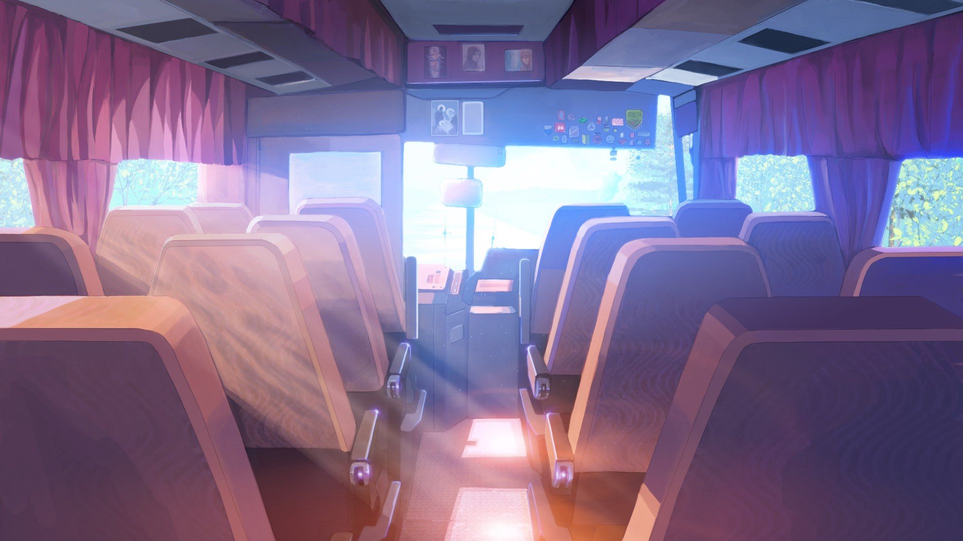 buses, Sunlight, Everlasting Summer Wallpaper