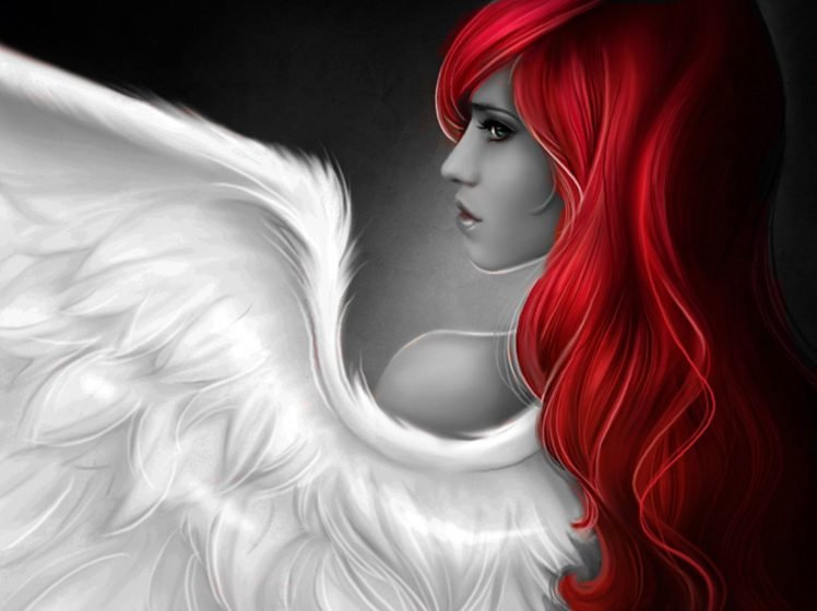 redhead, Angel HD Wallpaper Desktop Background