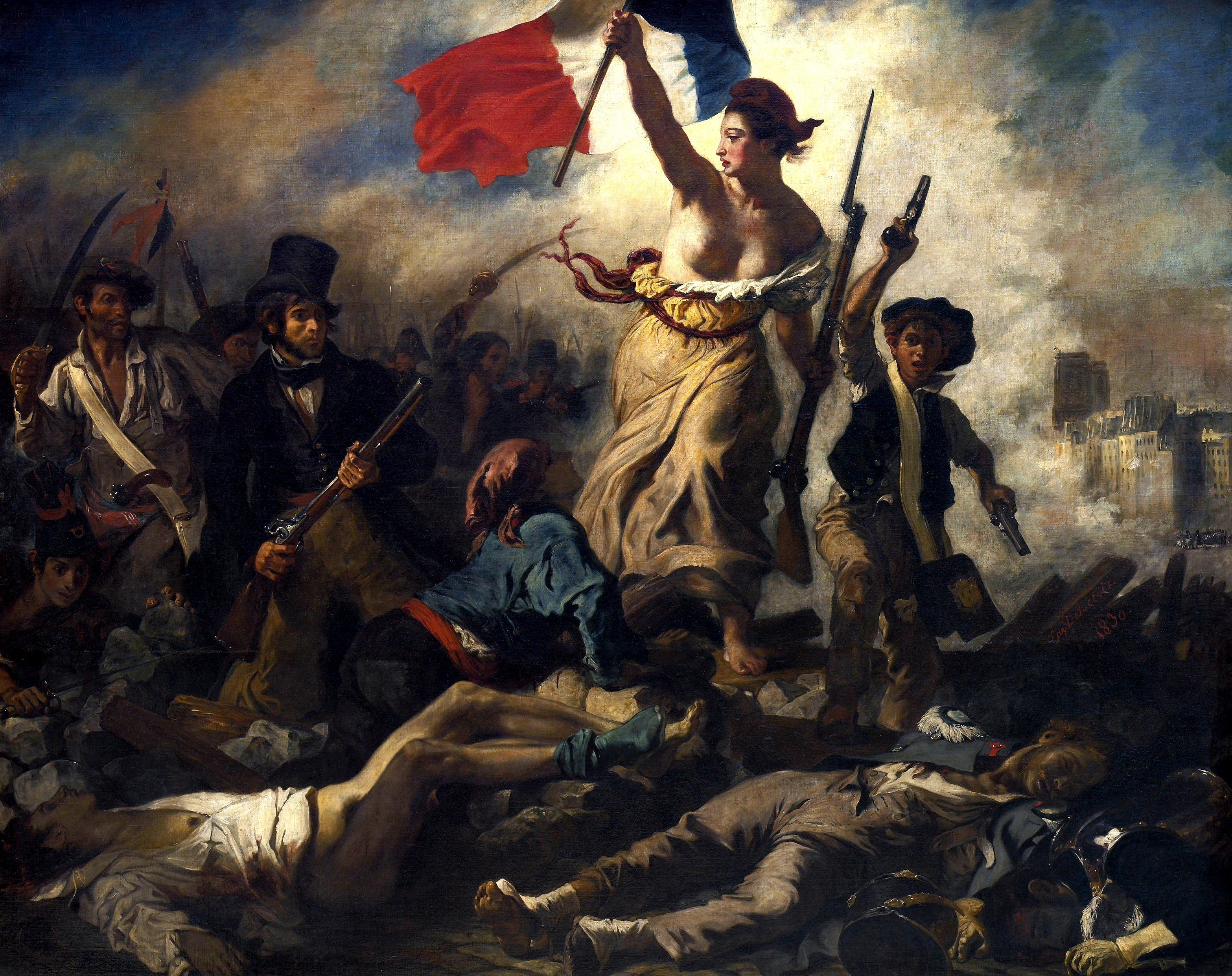 Delacroix, Painting, La Liberté guidant le peuple, Classic art Wallpaper