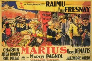 Film posters, Marius, Marcel Pagnol