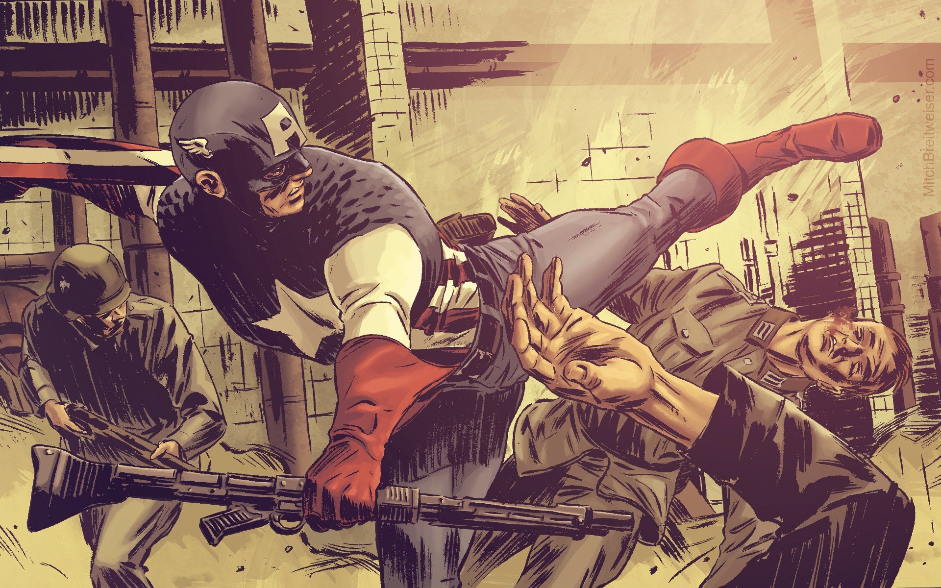 Captain America comic book
