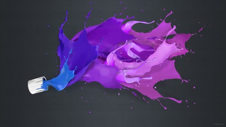 liquid, Splashes, Simple background, Paint splatter HD Wallpaper Desktop Background