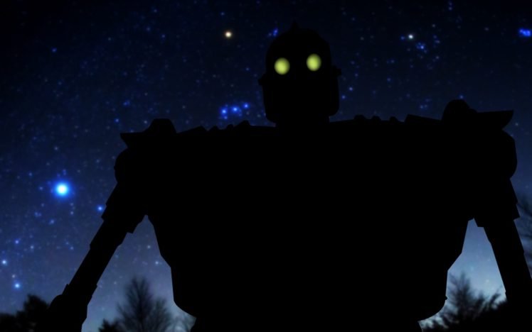The Iron Giant, Glowing eyes HD Wallpaper Desktop Background