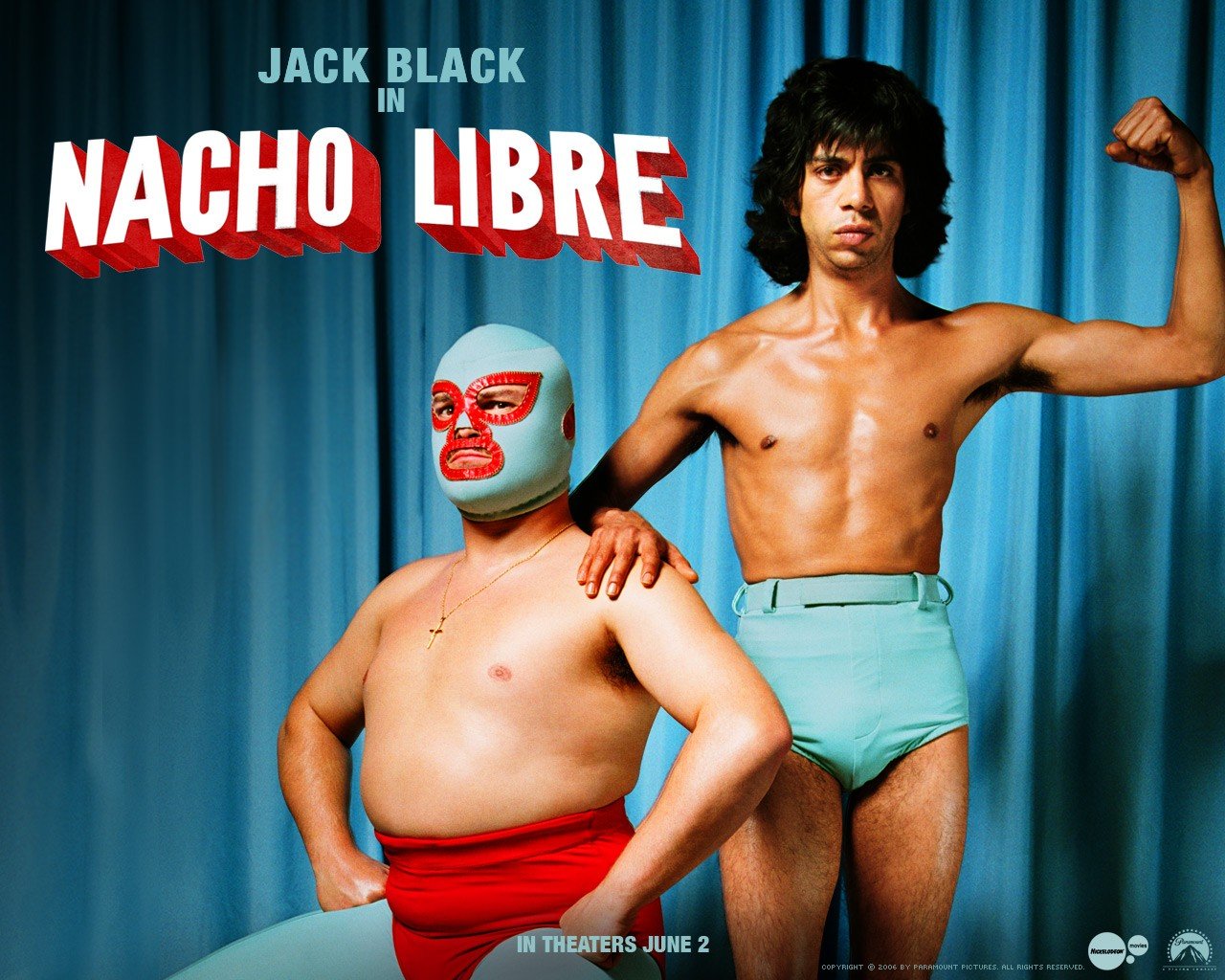 Nacho Libre, Film posters, Lucha Libre, Jack Black, Héctor Jiménez Wallpaper