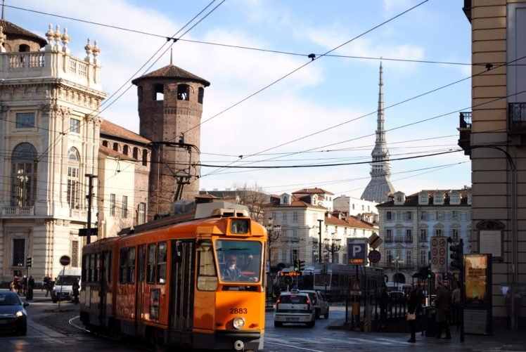 Torino, Tram, Turin, Italy HD Wallpaper Desktop Background