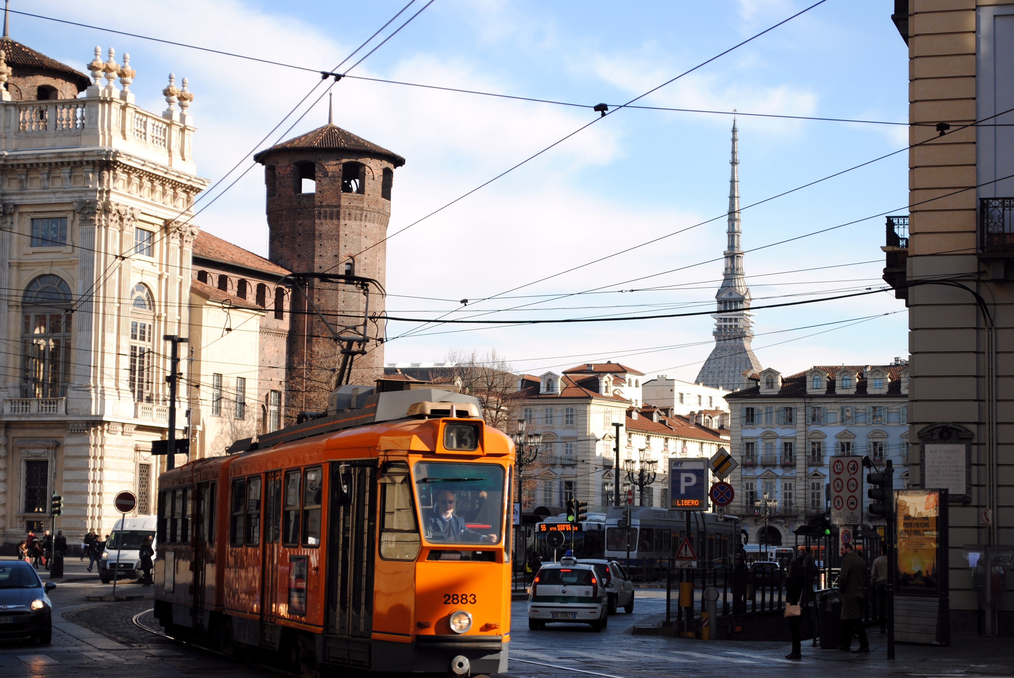 Torino, Tram, Turin, Italy Wallpaper