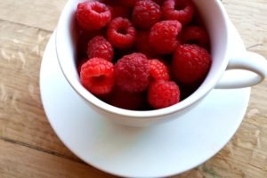 food, Cup, Raspberries