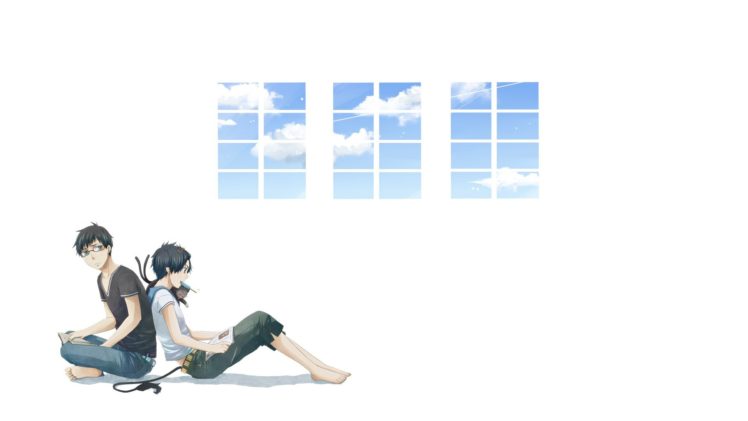 Blue Exorcist, Okumura Yukio, Okumura Rin, Kuro, Glasses, Tail HD Wallpaper Desktop Background