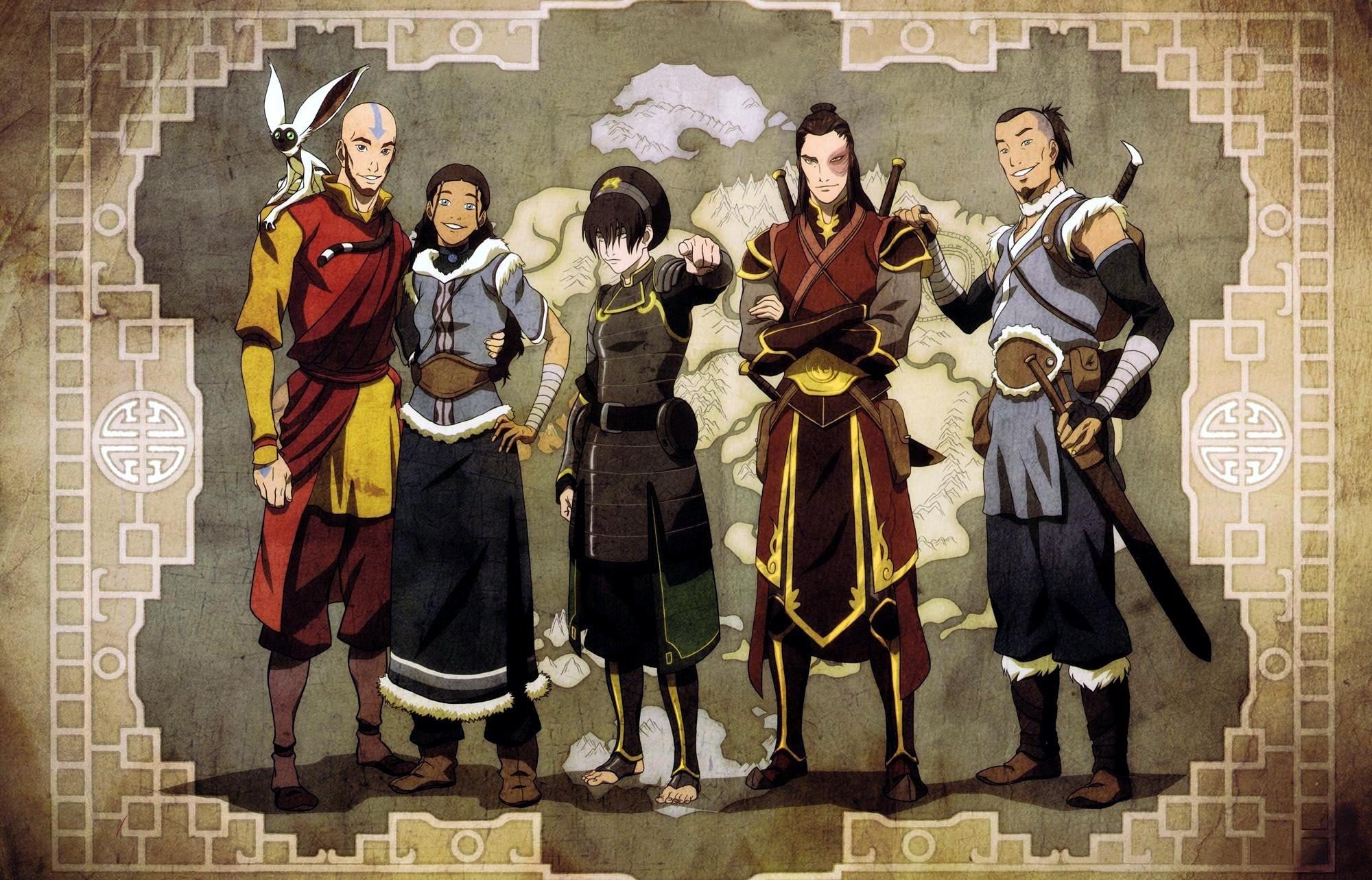 Avatar: The Last Airbender, Aang, Toph Beifong, Sokka Wallpaper