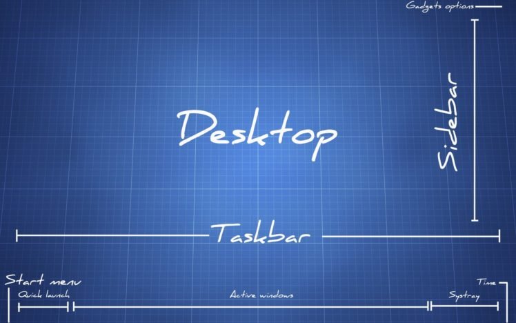 minimalism, Computer, Blueprints HD Wallpaper Desktop Background