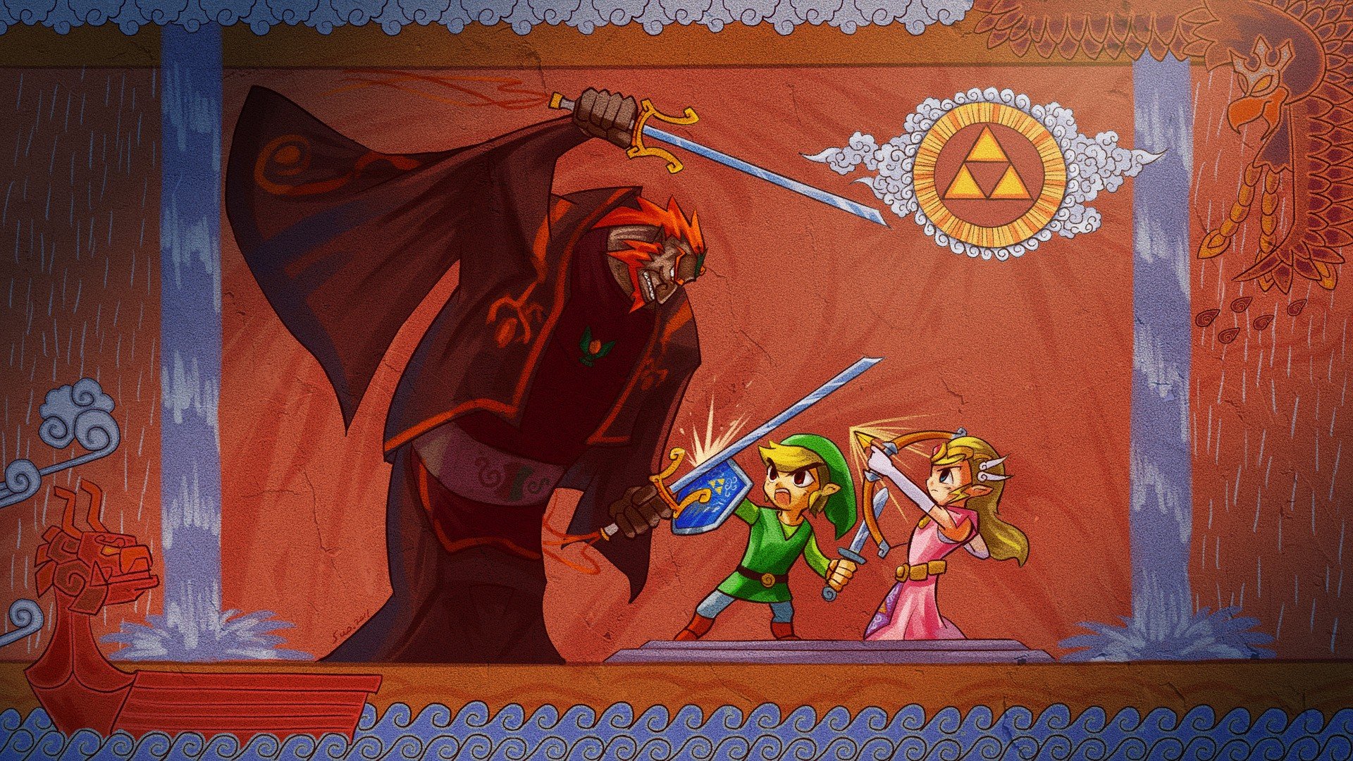 The Legend of Zelda, Link, Zelda, Triforce Wallpaper