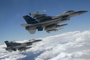 warplanes, General Dynamics F 16 Fighting Falcon, Jet fighter