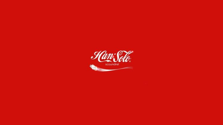Coca Cola, Han Solo, Simple background HD Wallpaper Desktop Background