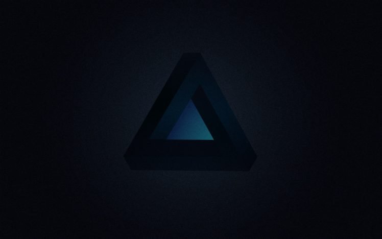 minimalism, Penrose triangle, Triangle HD Wallpaper Desktop Background