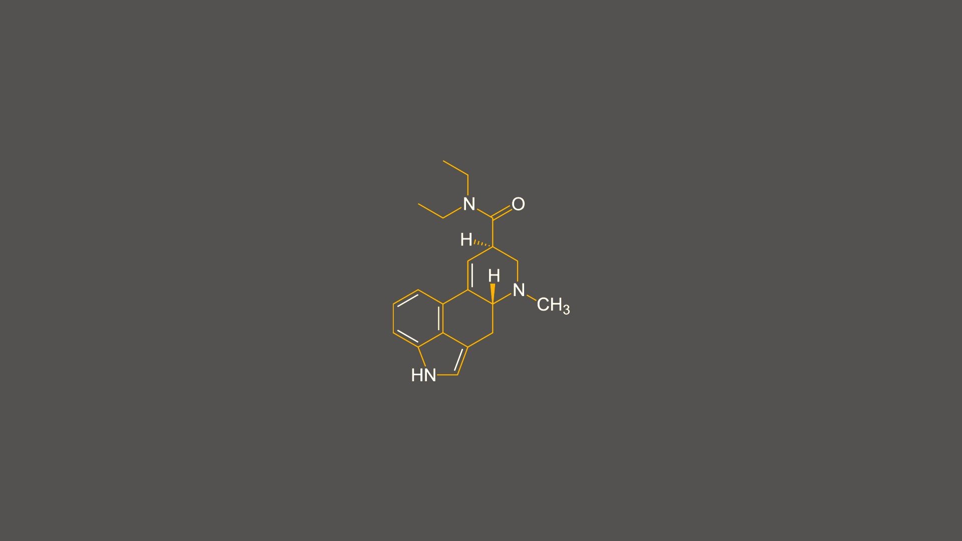 LSD, Minimalism, Chemical structures, Chemistry Wallpaper