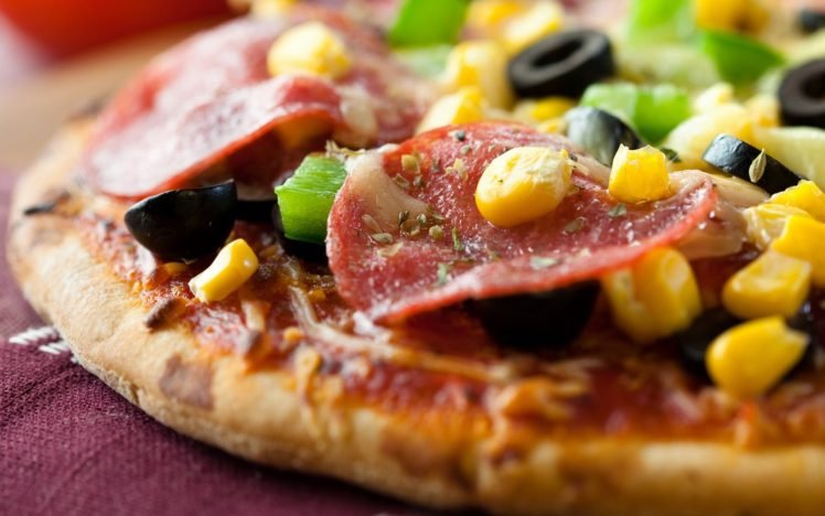 food, Closeup, Pizza HD Wallpaper Desktop Background