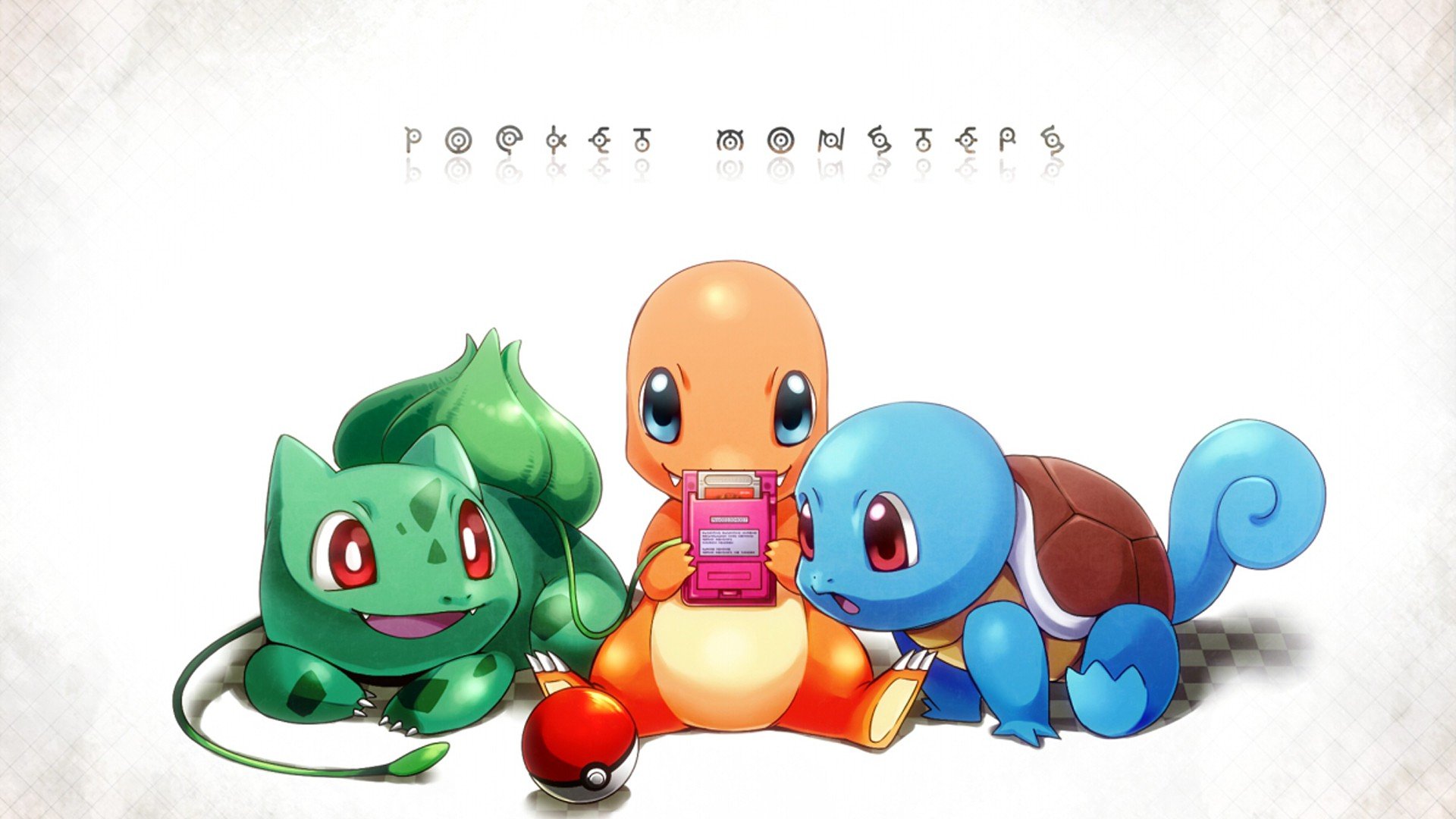 Pokemon, Squirtle, Bulbasaur, Charmander Wallpaper