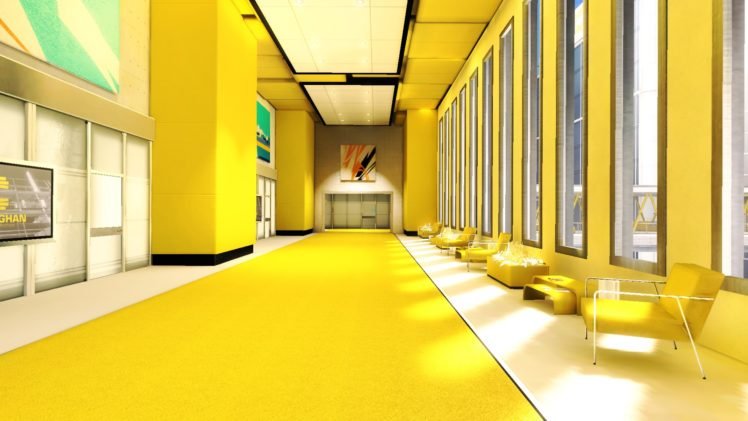 interior design, Yellow, Mirrors Edge, Screenshots HD Wallpaper Desktop Background