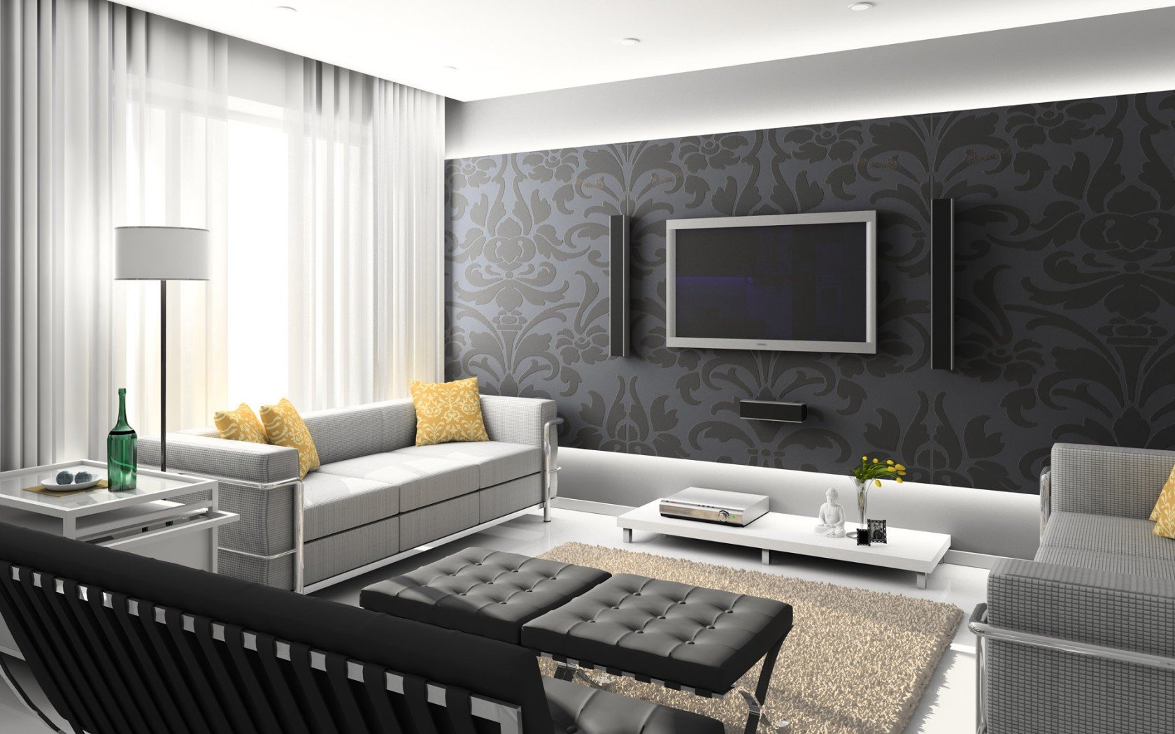 living rooms, Indoors, Interior design Wallpaper