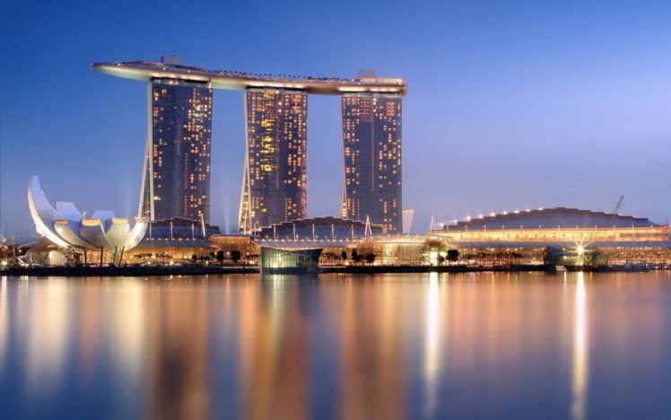 building, Reflection, Singapore HD Wallpaper Desktop Background