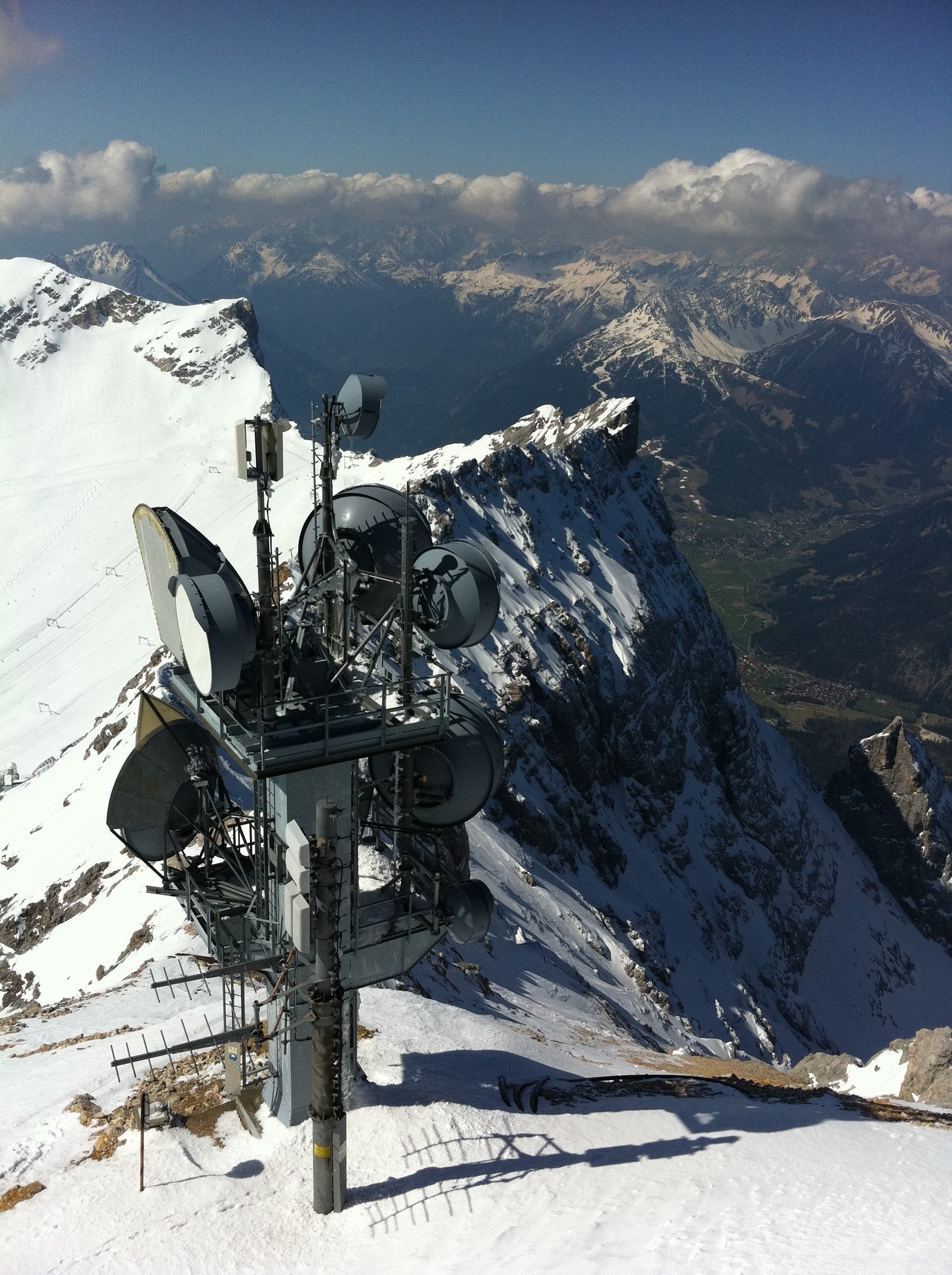 antenna, Mountain, Snow Wallpaper