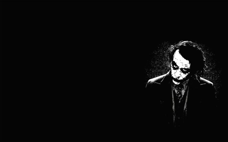 black background, Monochrome, Joker HD Wallpaper Desktop Background