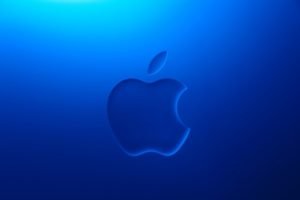 Apple Inc., Blue background