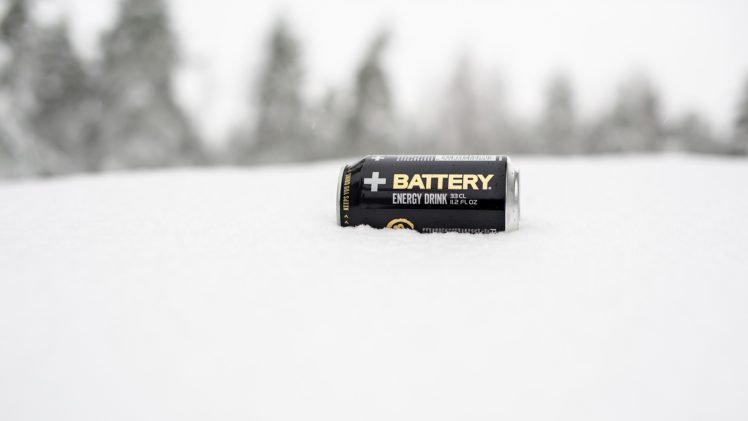 battery, Can, Snow, Energy drinks HD Wallpaper Desktop Background