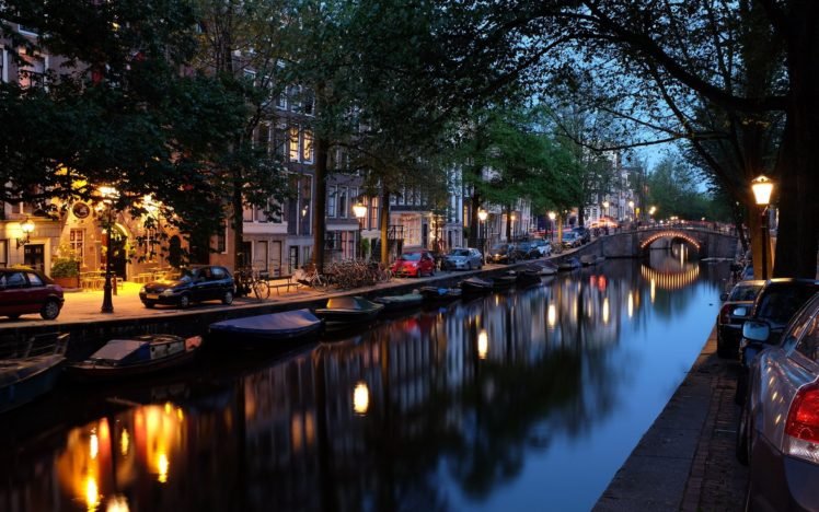 Netherlands, Canal HD Wallpaper Desktop Background