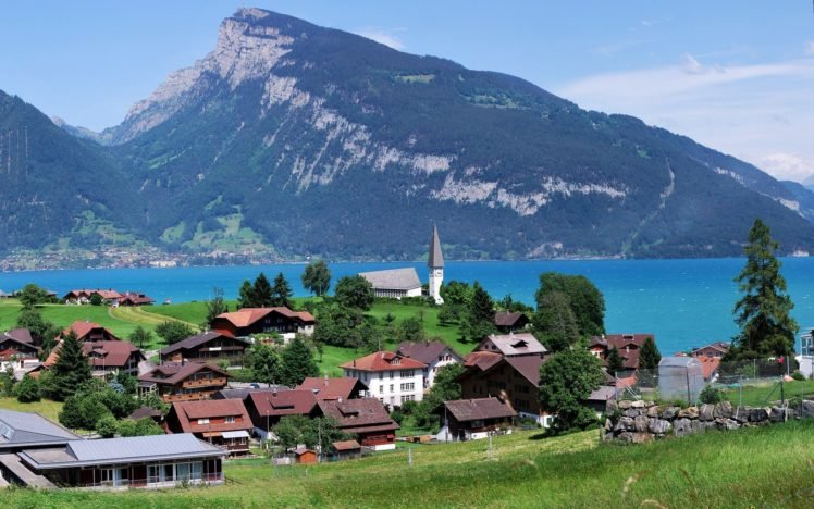 Lake Thun, Switzerland HD Wallpaper Desktop Background