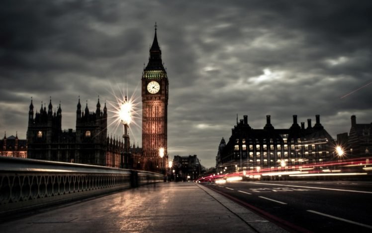 Big Ben, Clocktowers, Cityscape, London, Long exposure HD Wallpaper Desktop Background