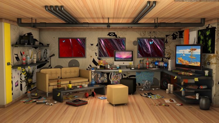 interiors, CGI HD Wallpaper Desktop Background