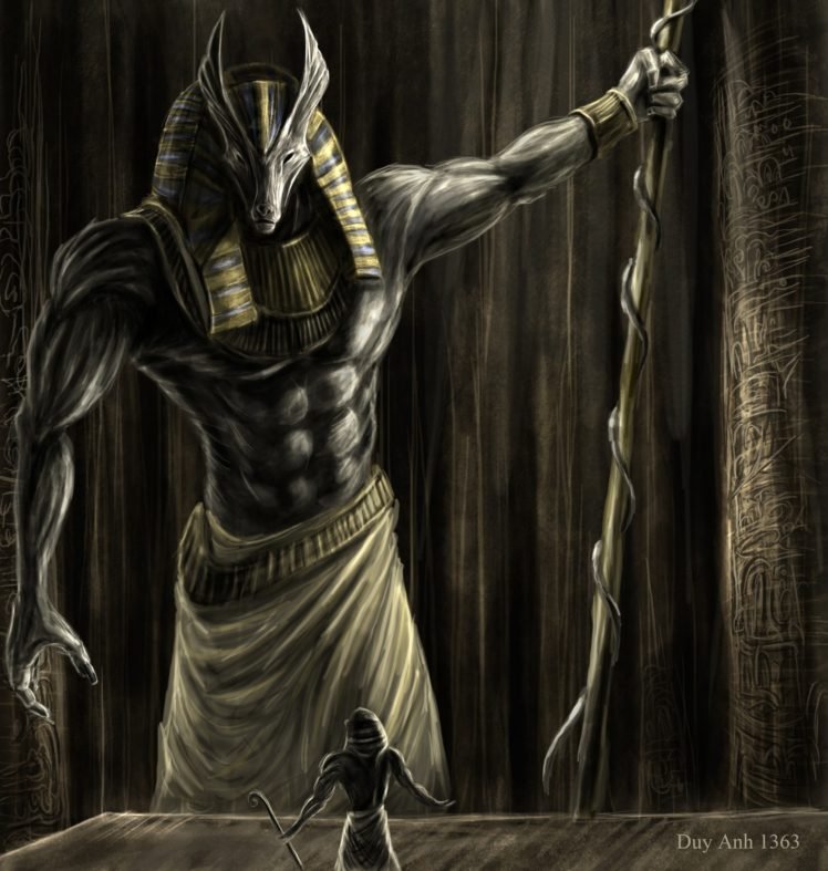 painting, Mythology, Anubis HD Wallpaper Desktop Background