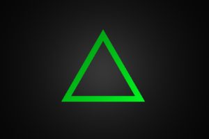 minimalism, Green, Triangle