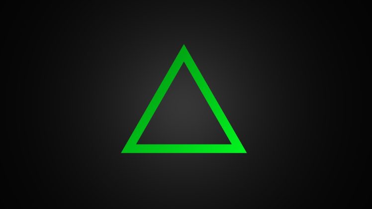 minimalism, Green, Triangle HD Wallpaper Desktop Background
