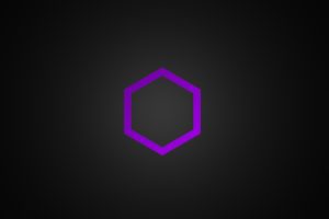 purple, Minimalism, Hexagon