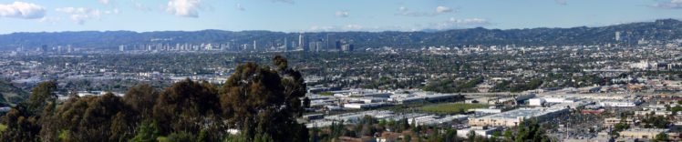 city, Los Angeles, Triple screen HD Wallpaper Desktop Background