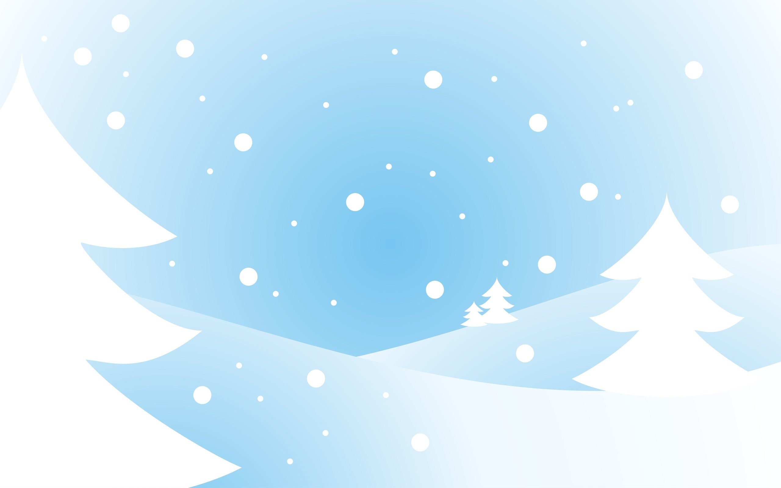 New Year, Snow Wallpaper